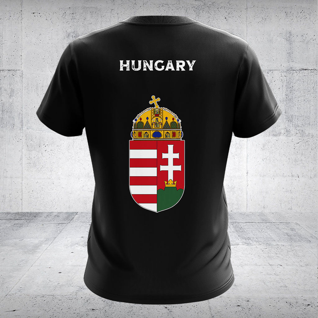 Passen Sie Ungarn Schädel Flagge Feuer Shirts