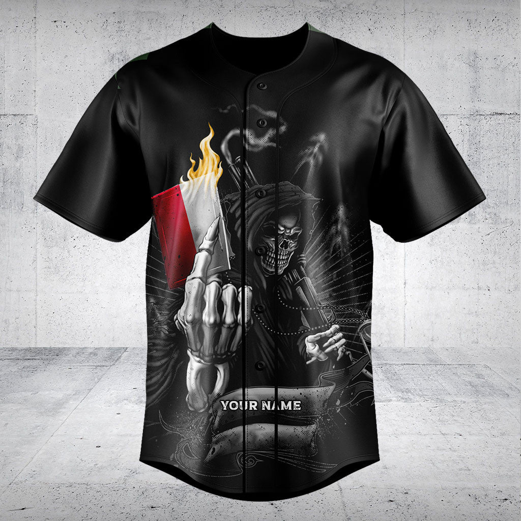 Customize Poland Skull Flag Fire Shirts