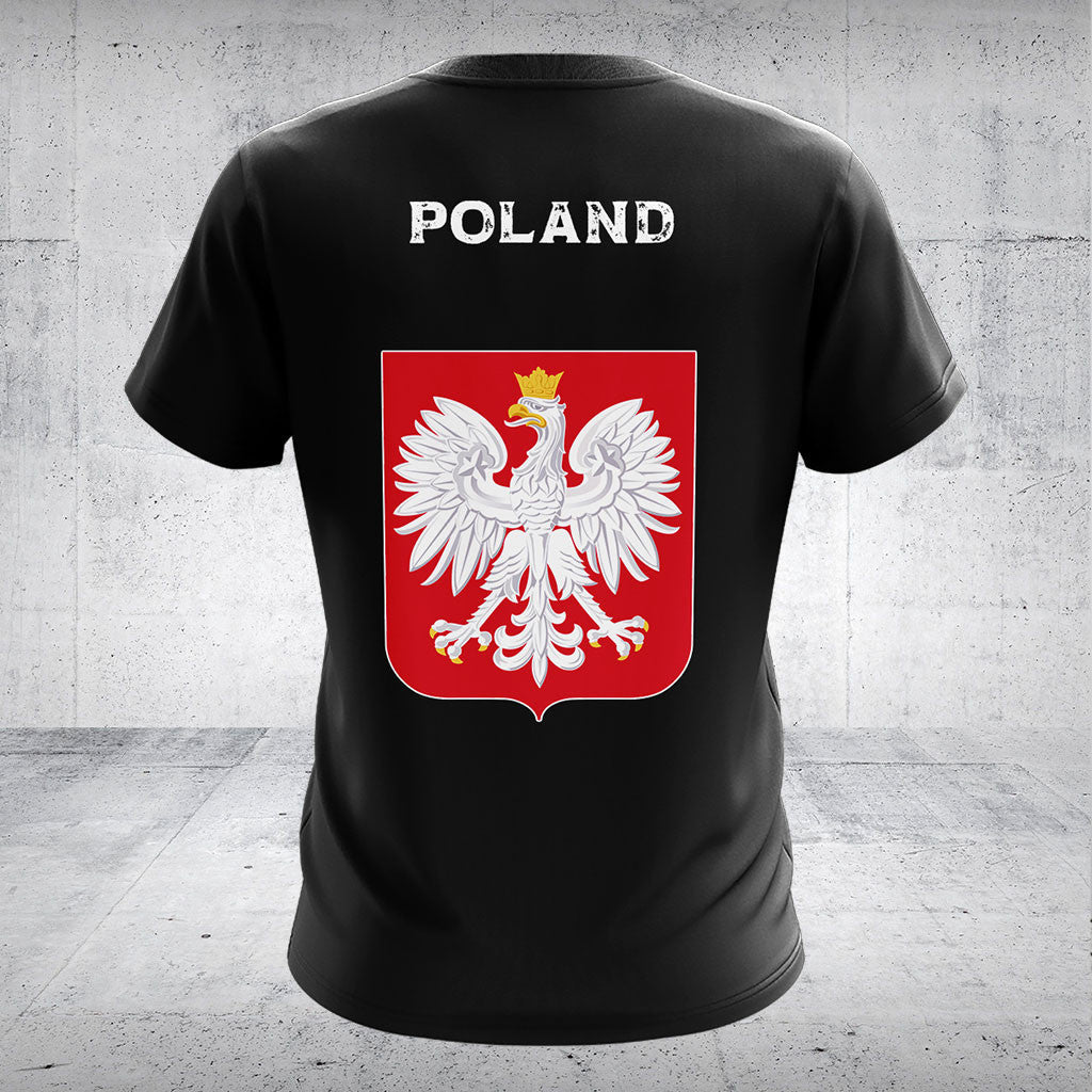 Customize Poland Skull Flag Fire Shirts