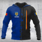 Customize Romania Flag Half Black Shirts