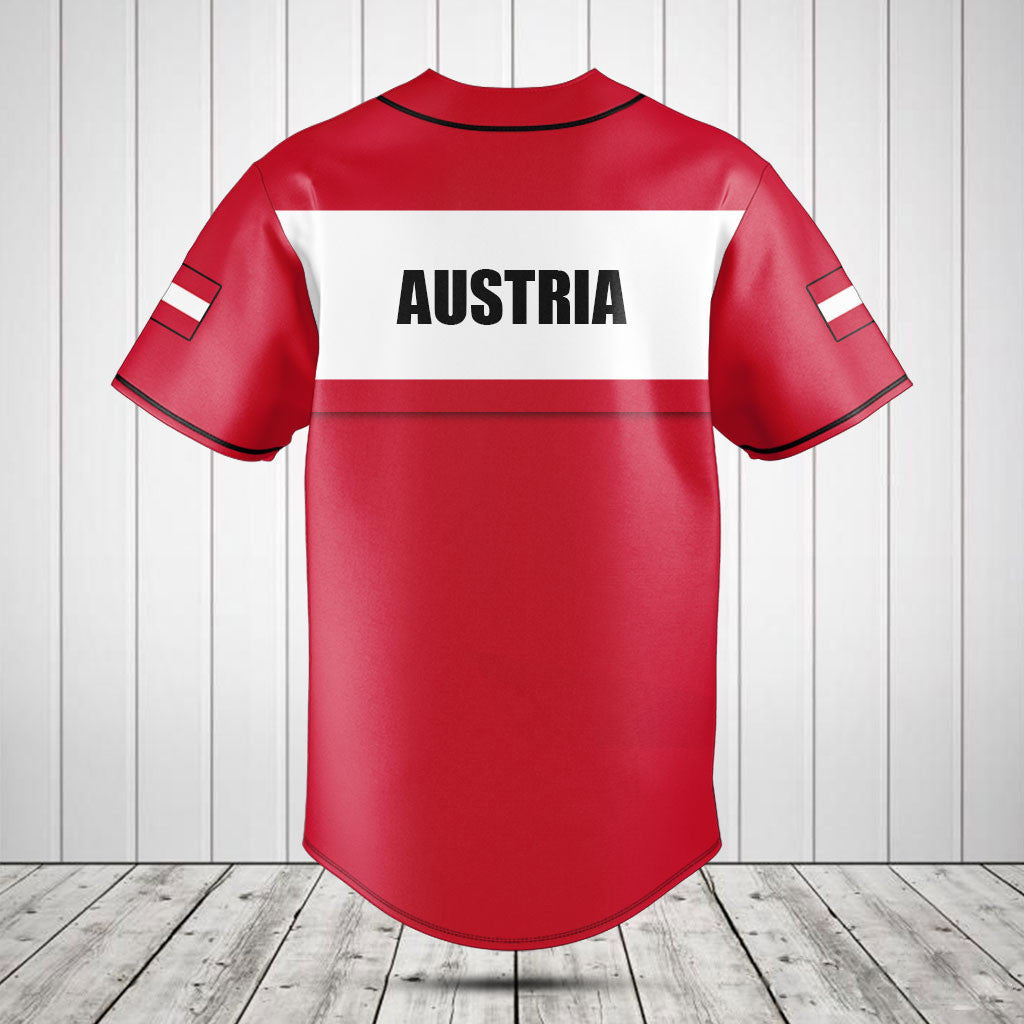 Österreich Flagge anpassen - rote Shirts