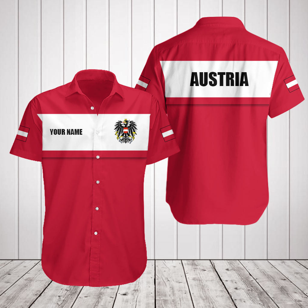 Österreich Flagge anpassen - rote Shirts