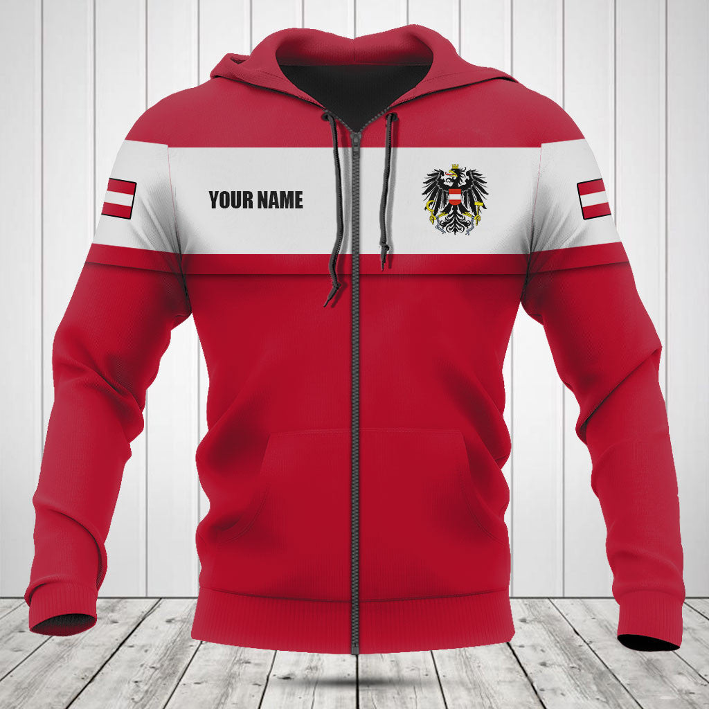 Customize Austria Flag - Red Shirts