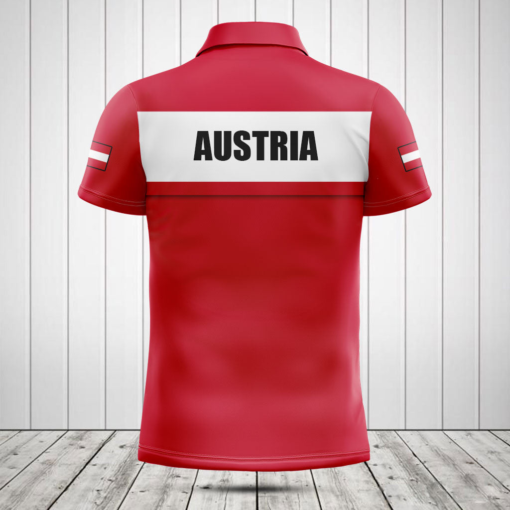 Österreich Flagge anpassen - rote Shirts