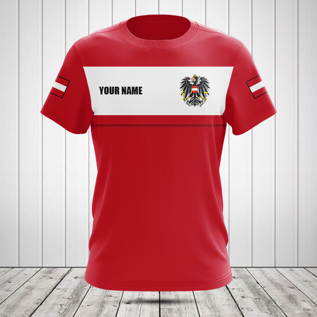 Österreich Flagge anpassen - rote Shirts