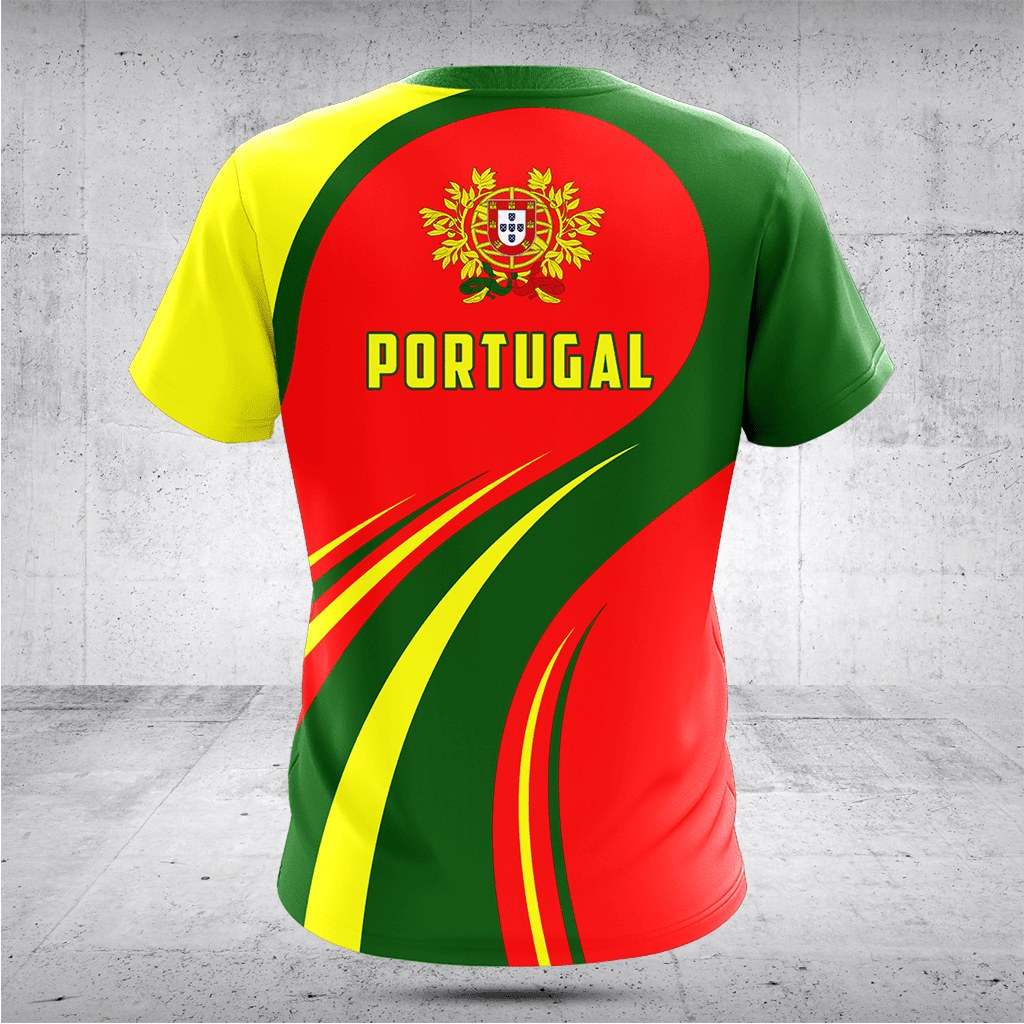 Portugal Flagge Welle Shirts