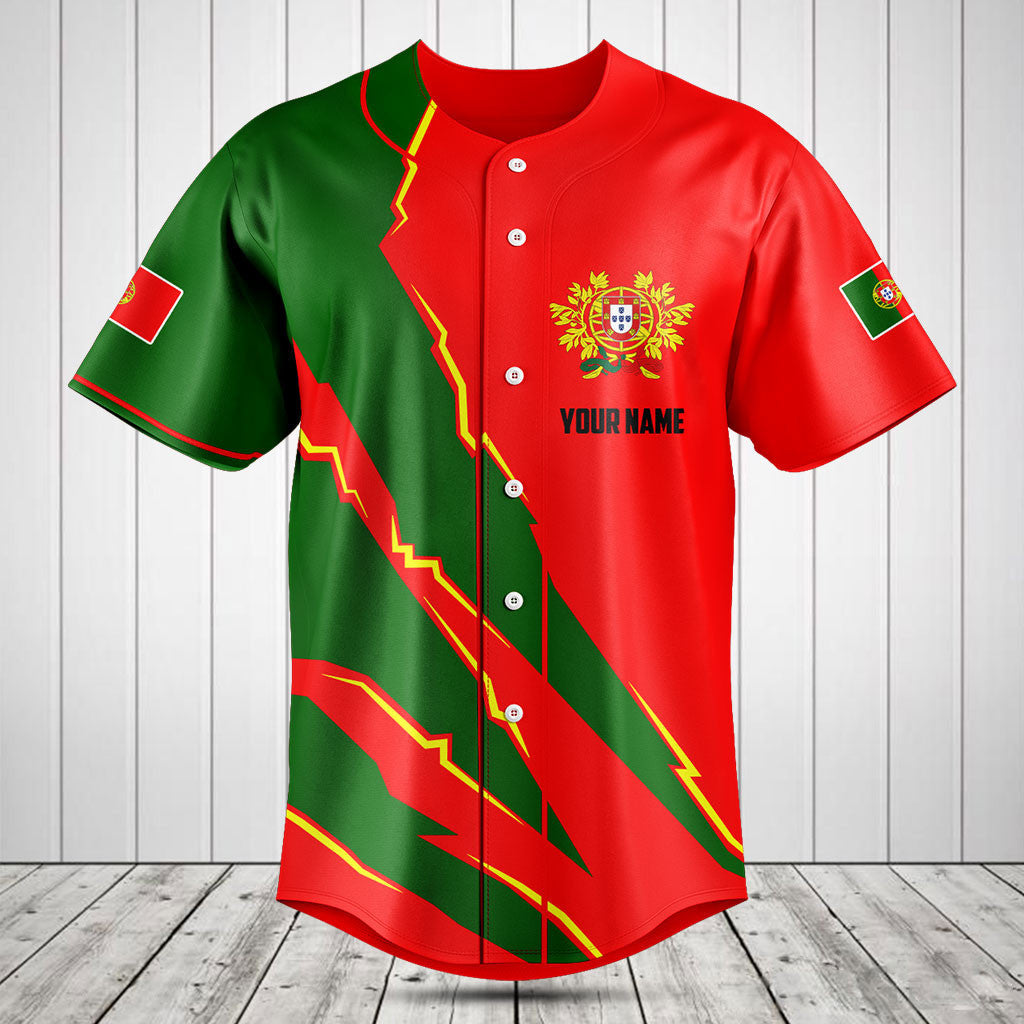 Passen Sie Portugal Flagge Scratch 3D Shirts