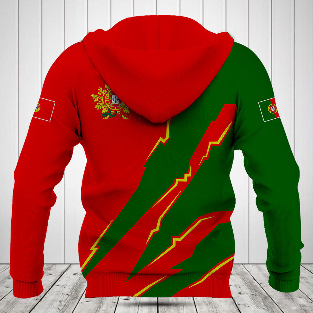 Passen Sie Portugal Flagge Scratch 3D Shirts