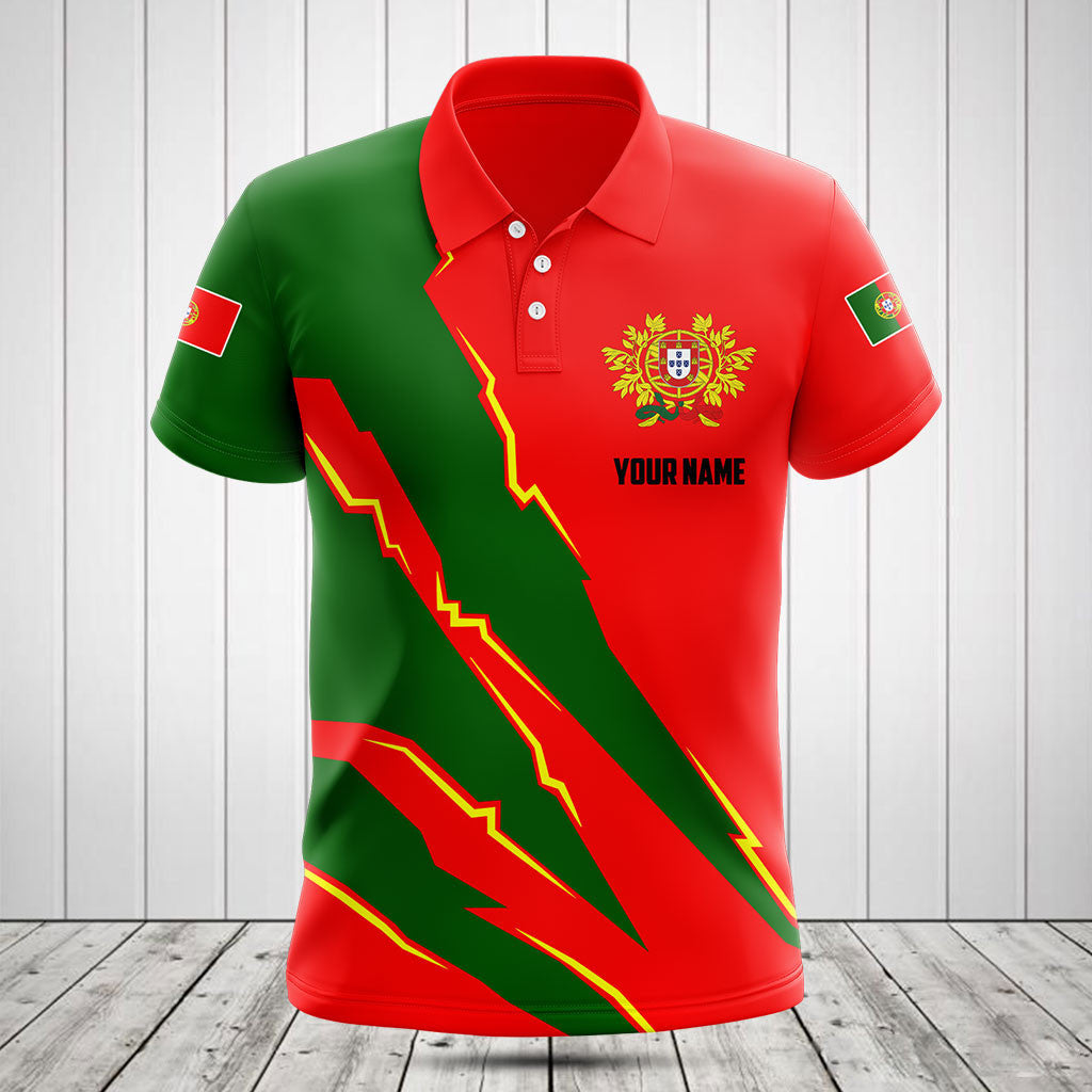 Passen Sie Portugal Flagge Scratch 3D Shirts