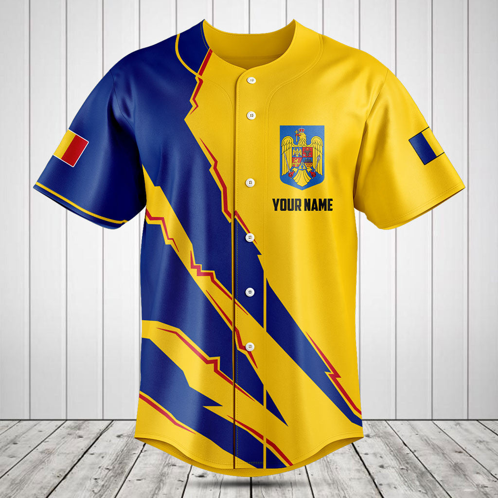 Customize Romania Flag Scratch 3D Shirts