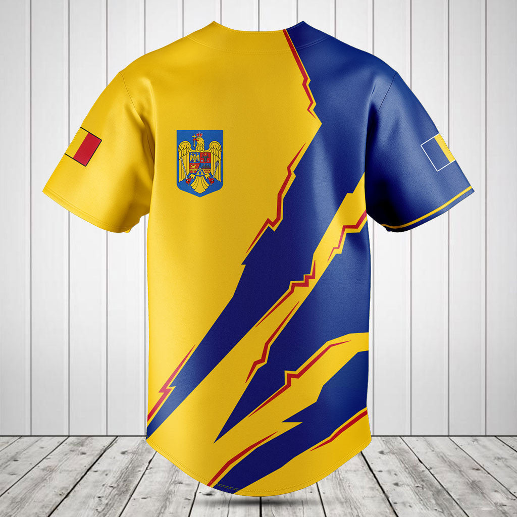 Customize Romania Flag Scratch 3D Shirts