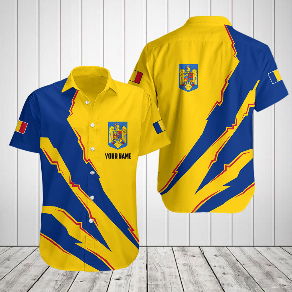 Customize Romania Flag Scratch 3D Shirts