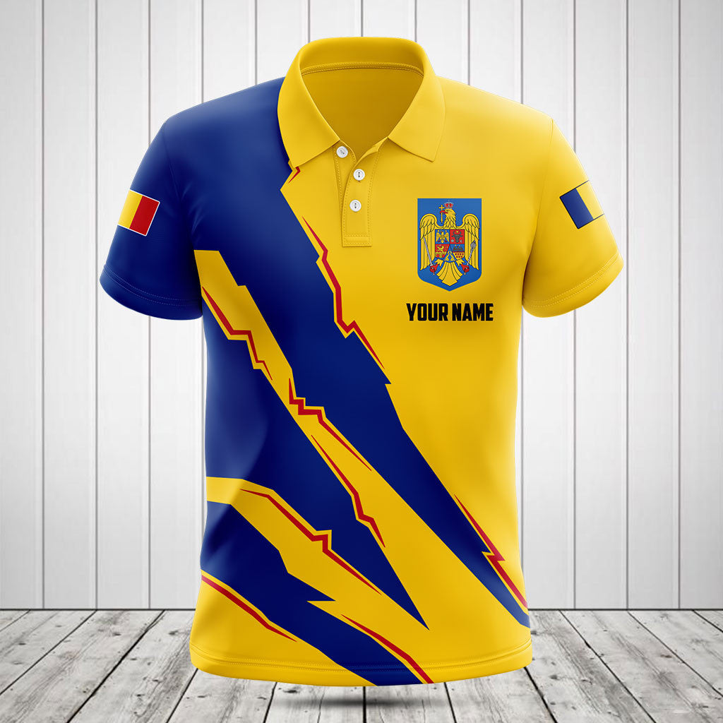 Customize Romania Flag Scratch 3D Shirts