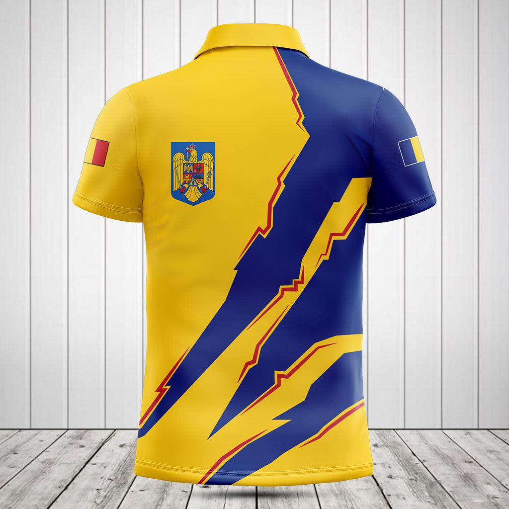 Customize Romania Flag Scratch 3D Shirts