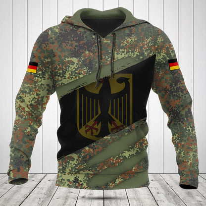 Customize Germany Camo 3D Scratch Shirts