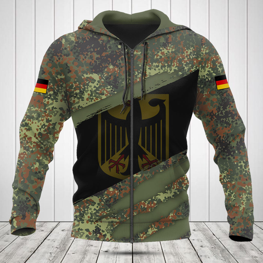 Deutschland Camo 3D Scratch Shirts personalisieren