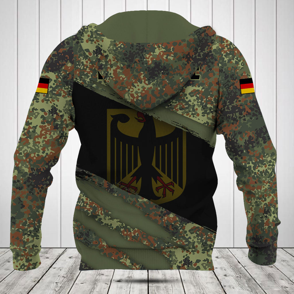 Deutschland Camo 3D Scratch Shirts personalisieren