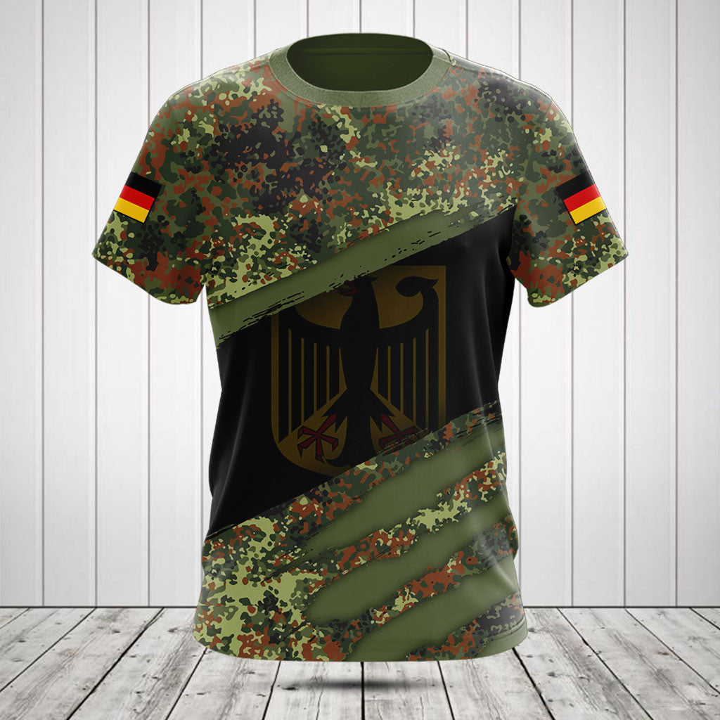 Deutschland Camo 3D Scratch Shirts personalisieren