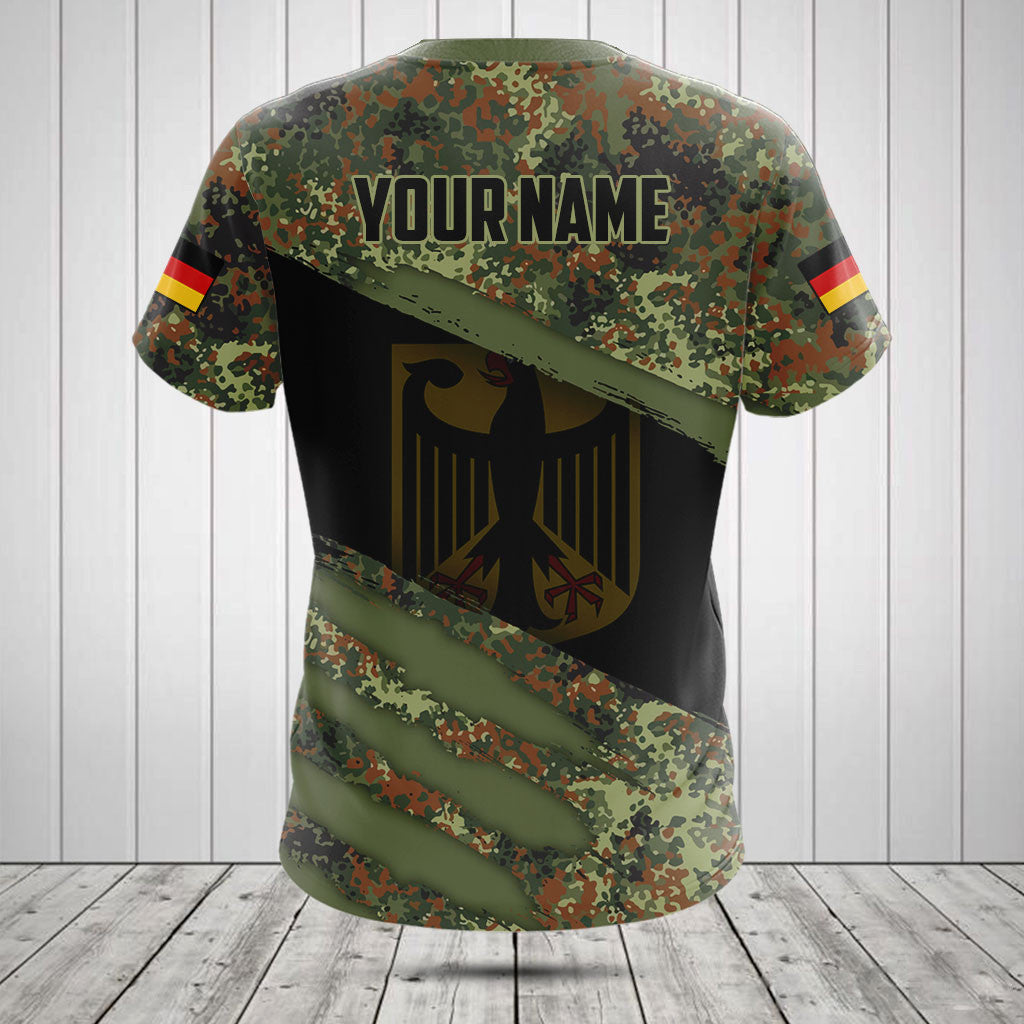 Customize Germany Camo 3D Scratch Shirts