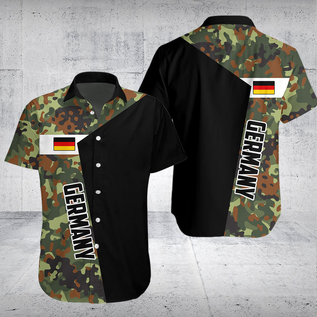 Chemises camouflage Allemagne demi-noires