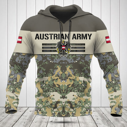 Passen Sie die Camouflage-Totenkopfhemden und Jogginghosen der österreichischen Armee an