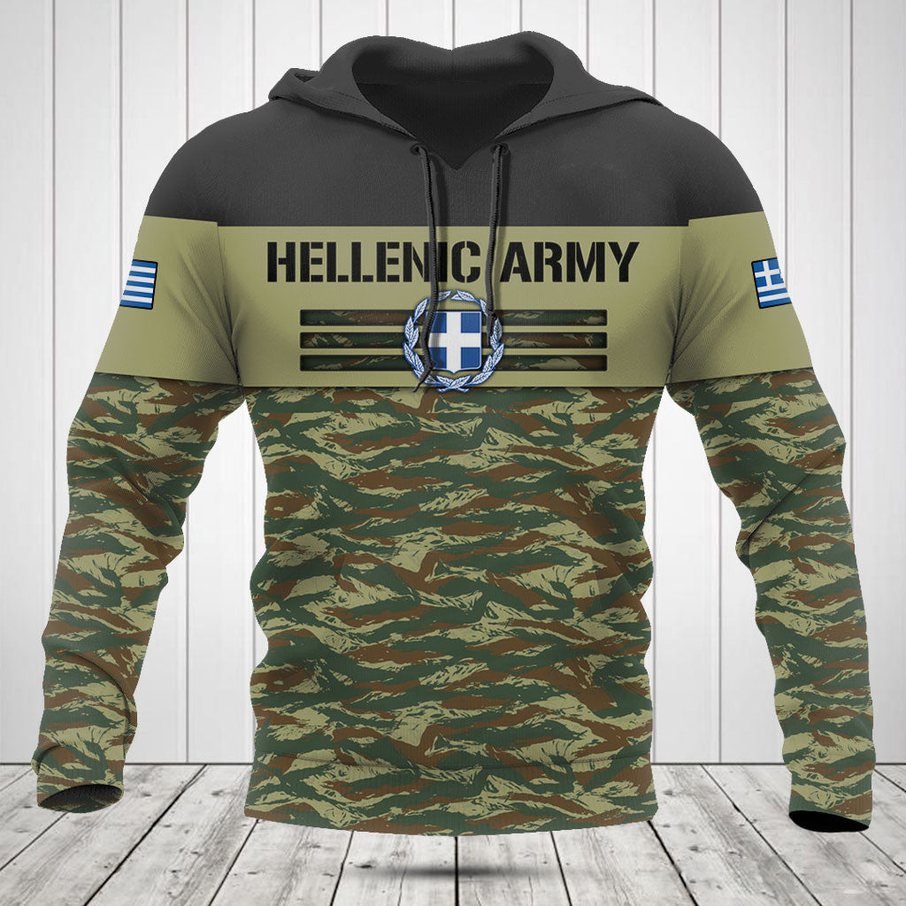 Customize Greece Army Camo Skull Shirts And Jogger Pants