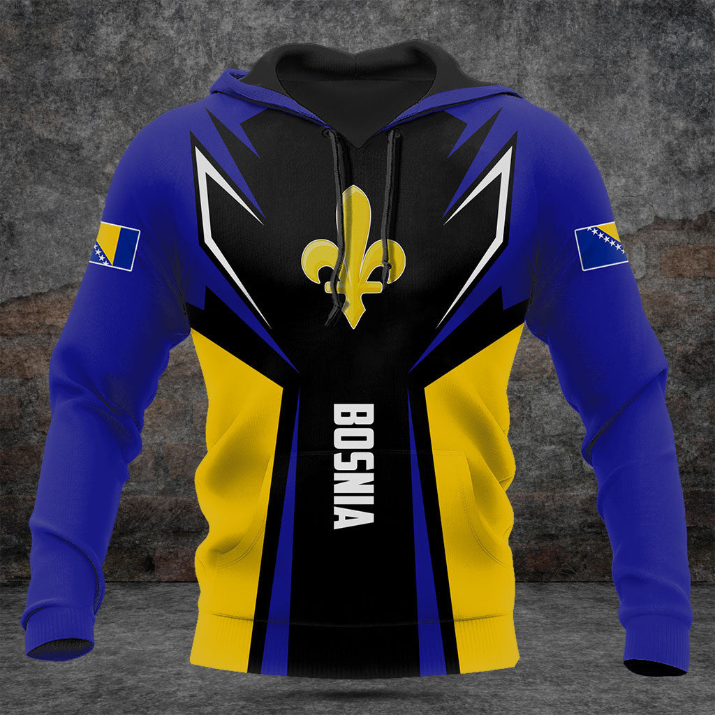 Customize Bosnia Lily Flag Bosnia In My Heart Shirts