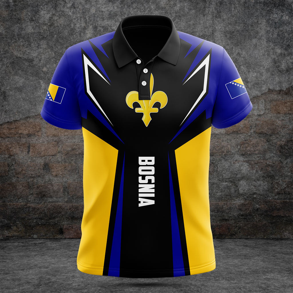 Customize Bosnia Lily Flag Bosnia In My Heart Shirts