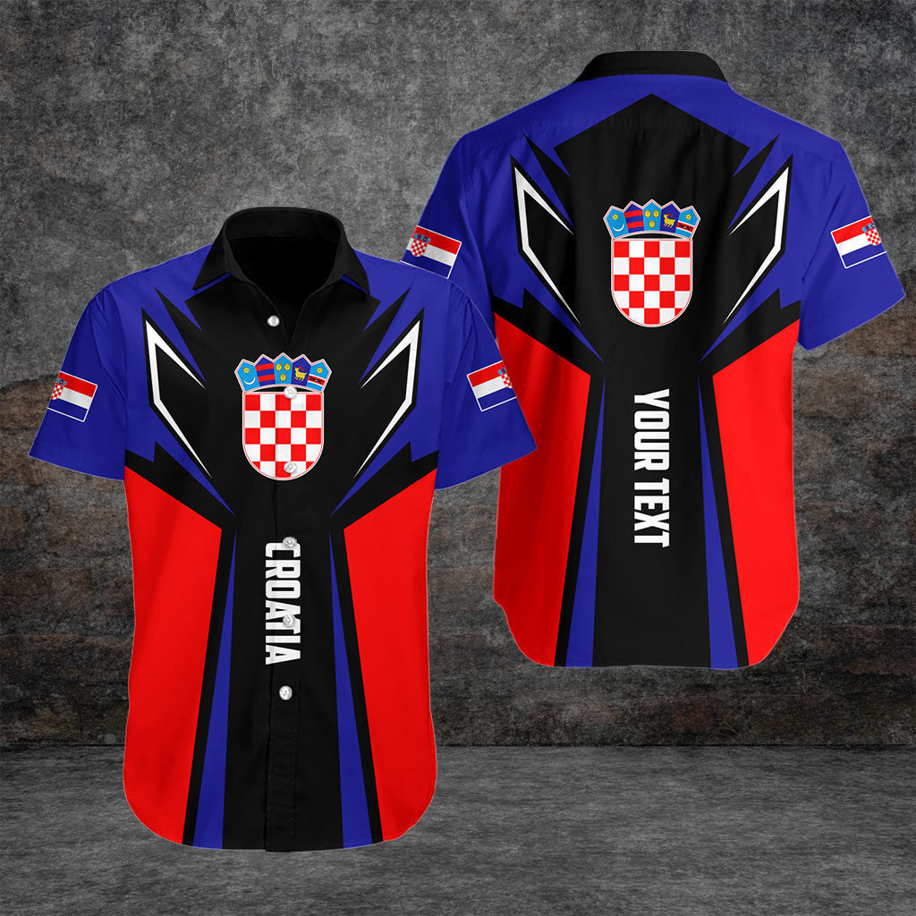 Personnalisez le drapeau de la Croatie Croatie dans mon cœur T-shirts