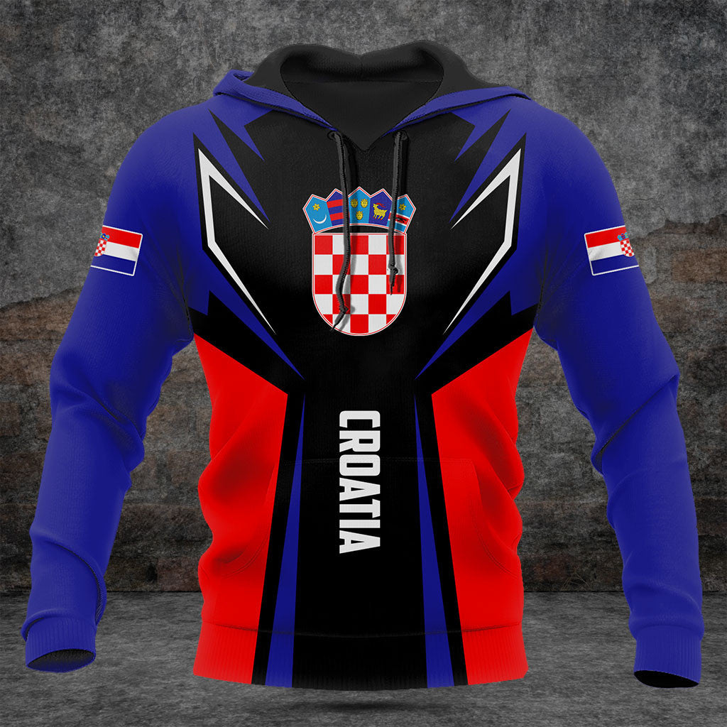 Personnalisez le drapeau de la Croatie Croatie dans mon cœur T-shirts