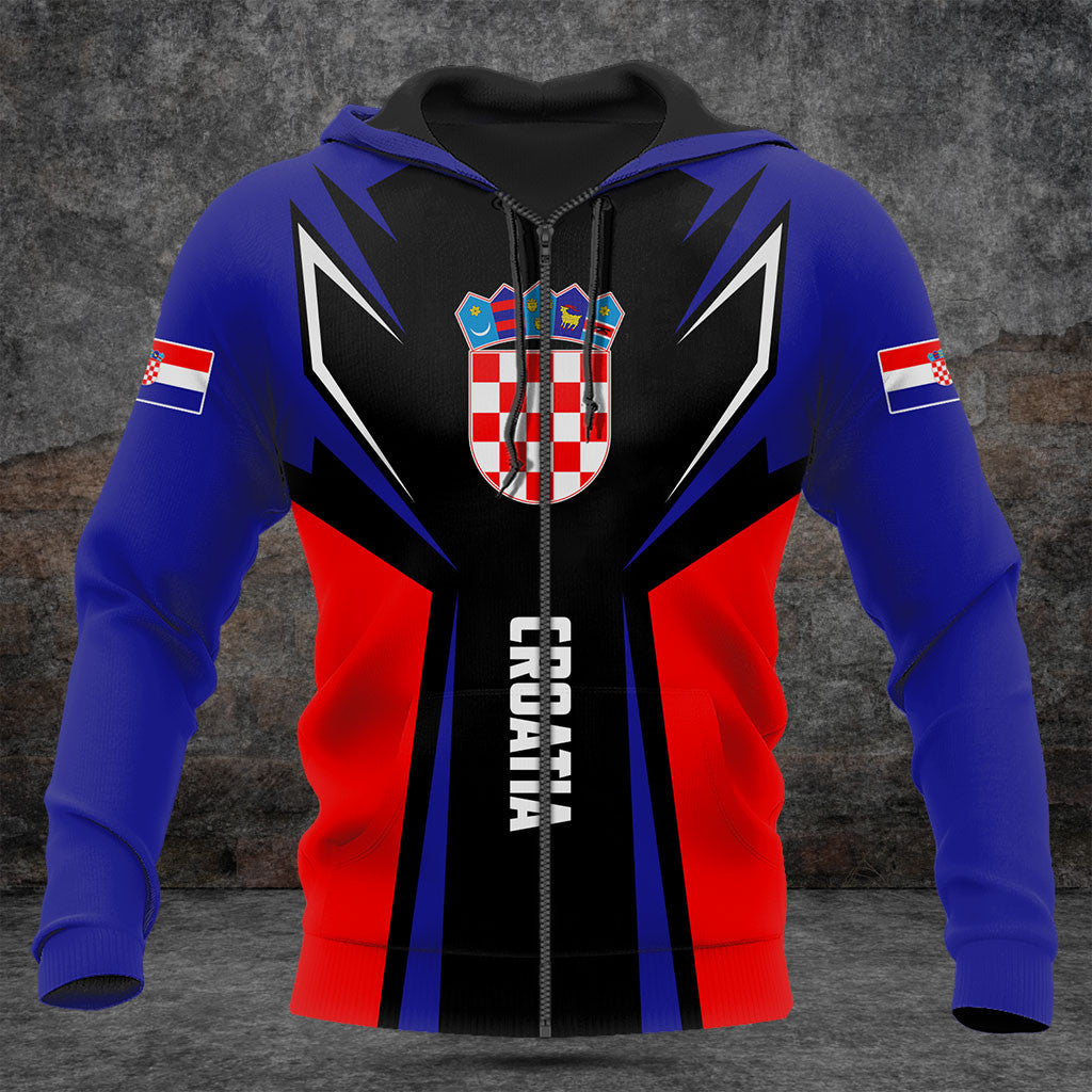 Personnalisez le drapeau de la Croatie Croatie dans mon cœur T-shirts