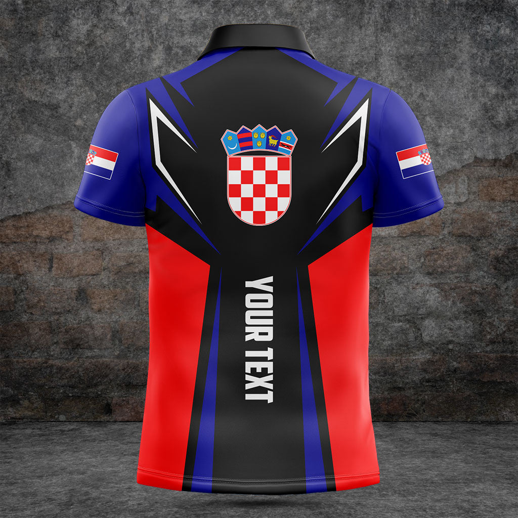 Personnalisez le drapeau de la Croatie Croatie dans mon cœur T-shirts