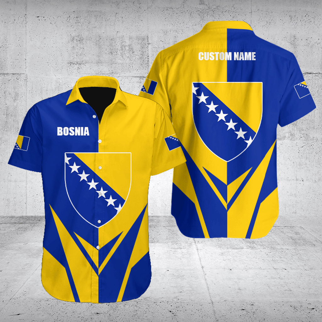 Bosnien Wappen Flagge Pfeil Shirts anpassen