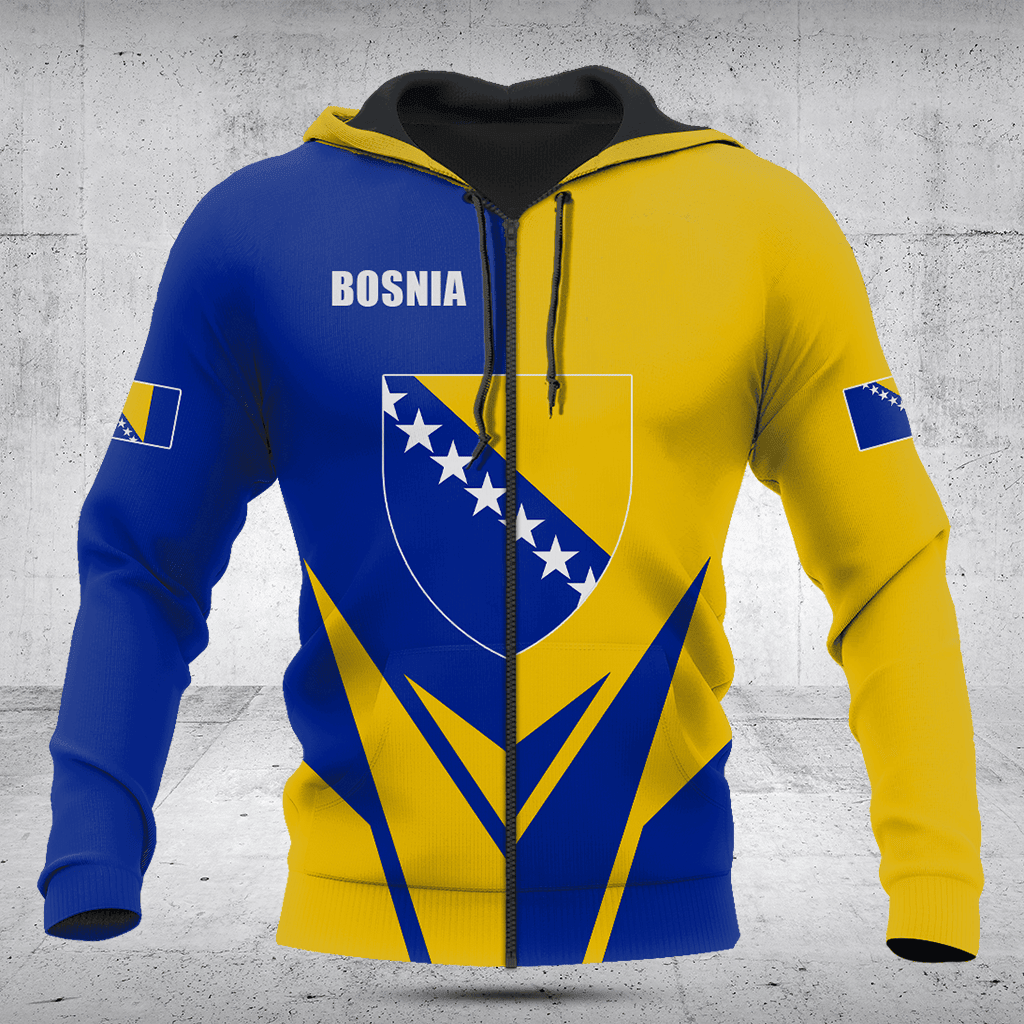 Customize Bosnia Coat Of Arms Flag Arrow Shirts