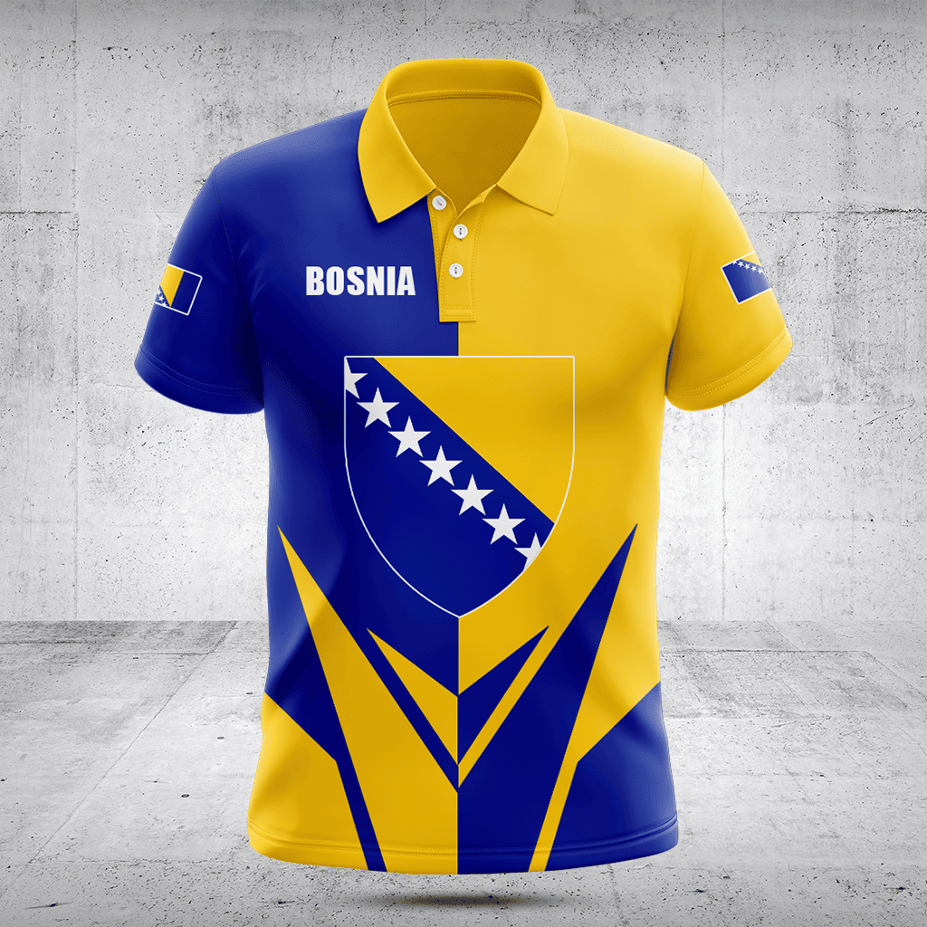 Bosnien Wappen Flagge Pfeil Shirts anpassen