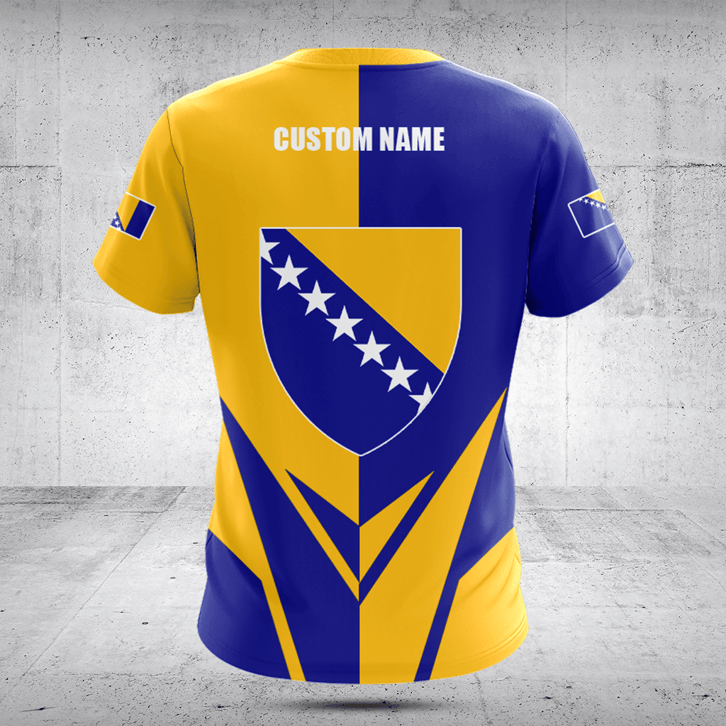 Customize Bosnia Coat Of Arms Flag Arrow Shirts