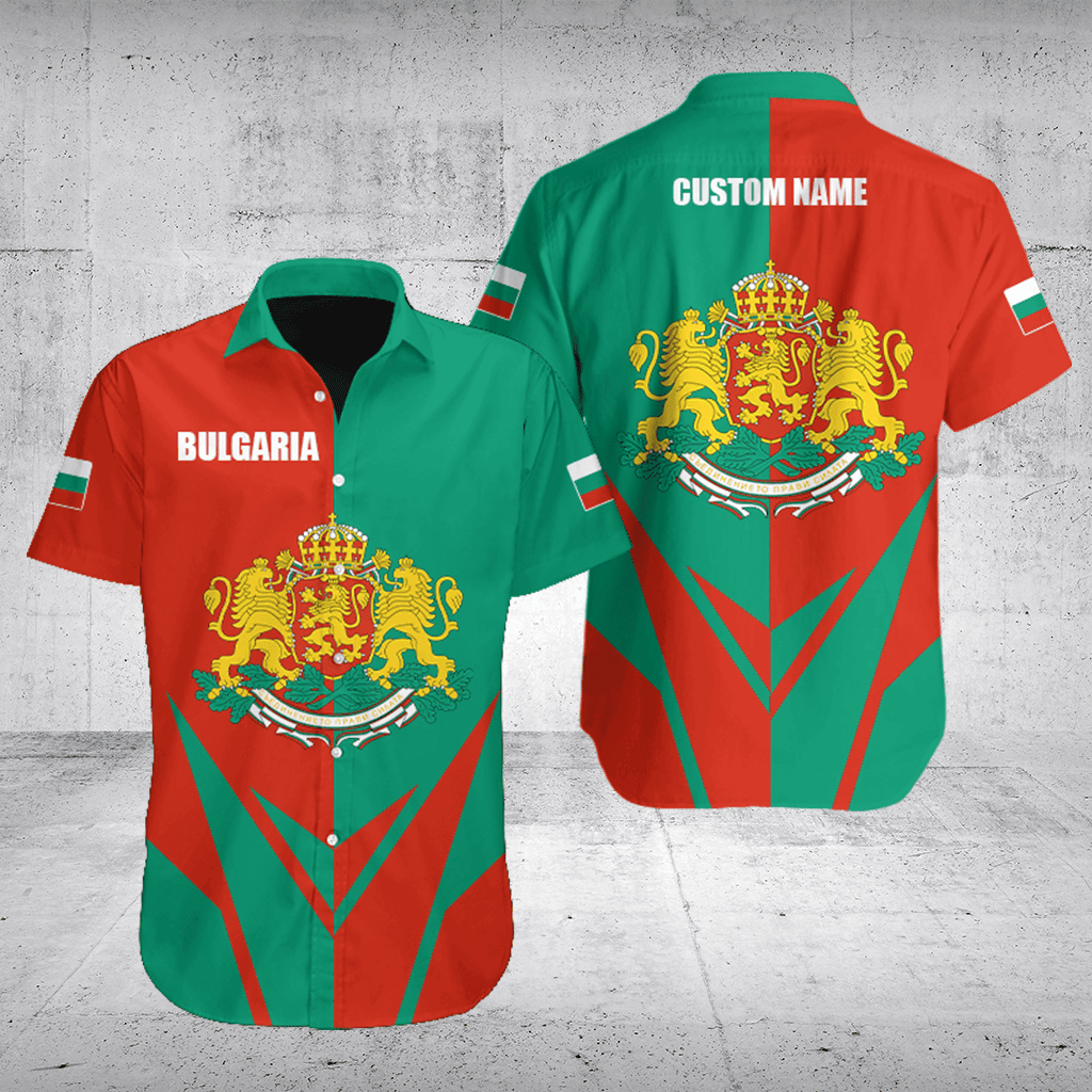 Customize Bulgaria Coat Of Arms Flag Arrow Shirts