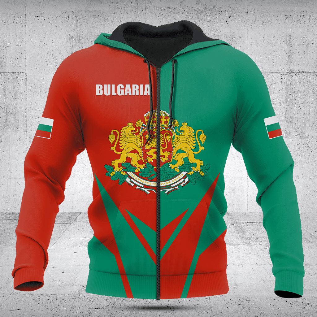 Customize Bulgaria Coat Of Arms Flag Arrow Shirts