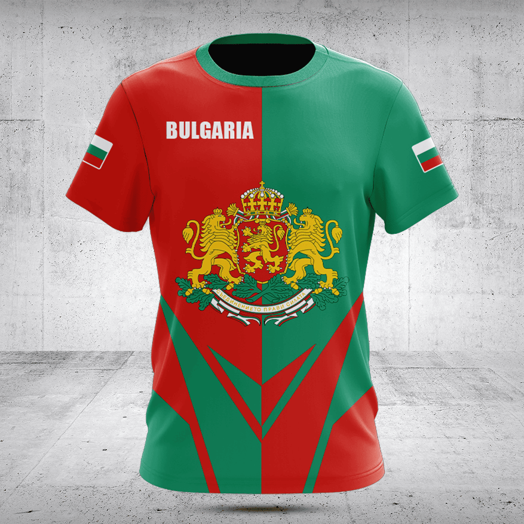 Customize Bulgaria Coat Of Arms Flag Arrow Shirts