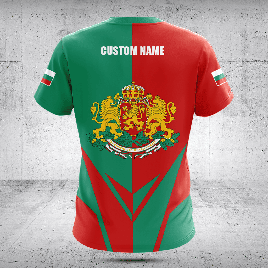 Customize Bulgaria Coat Of Arms Flag Arrow Shirts