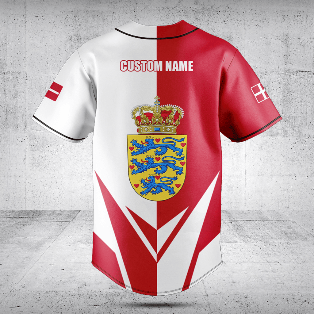 Customize Denmark Coat Of Arms Flag Arrow Shirts