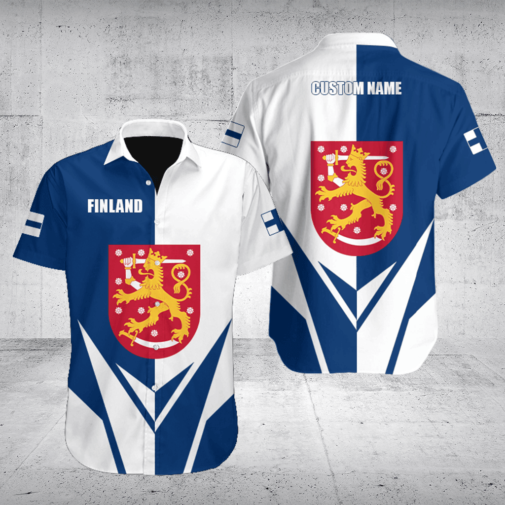 Customize Finland Coat Of Arms Flag Arrow Shirts