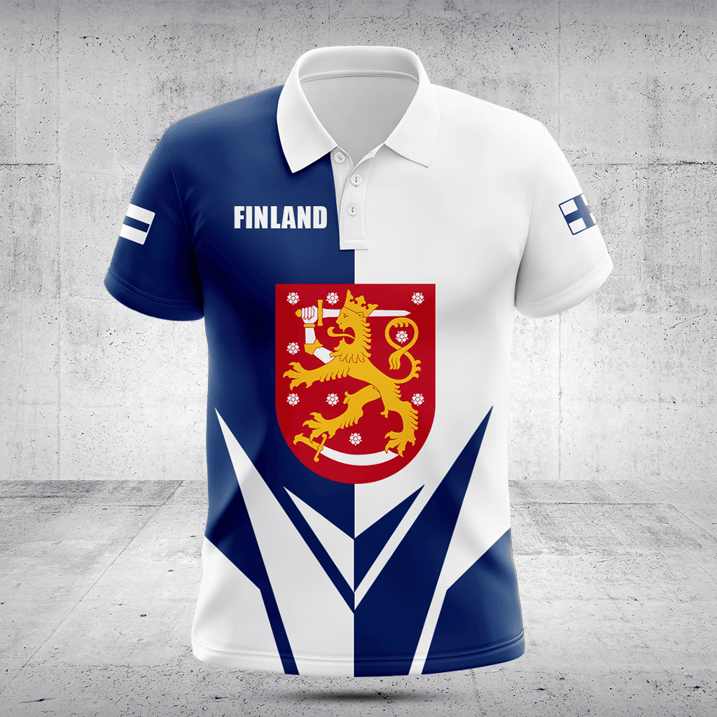 Customize Finland Coat Of Arms Flag Arrow Shirts