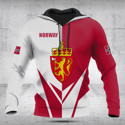 Customize Norway Coat Of Arms Flag Arrow Shirts