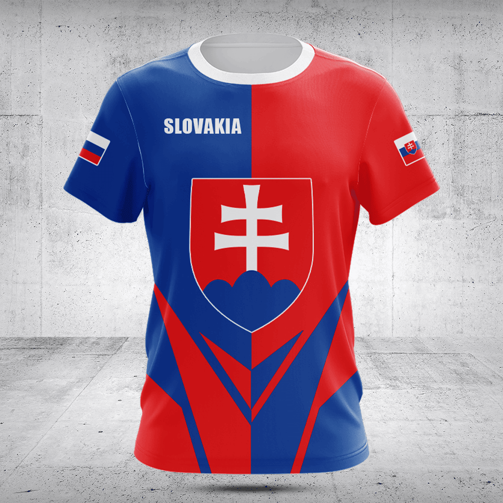 Slowakei Wappen Flagge Pfeil Shirts anpassen