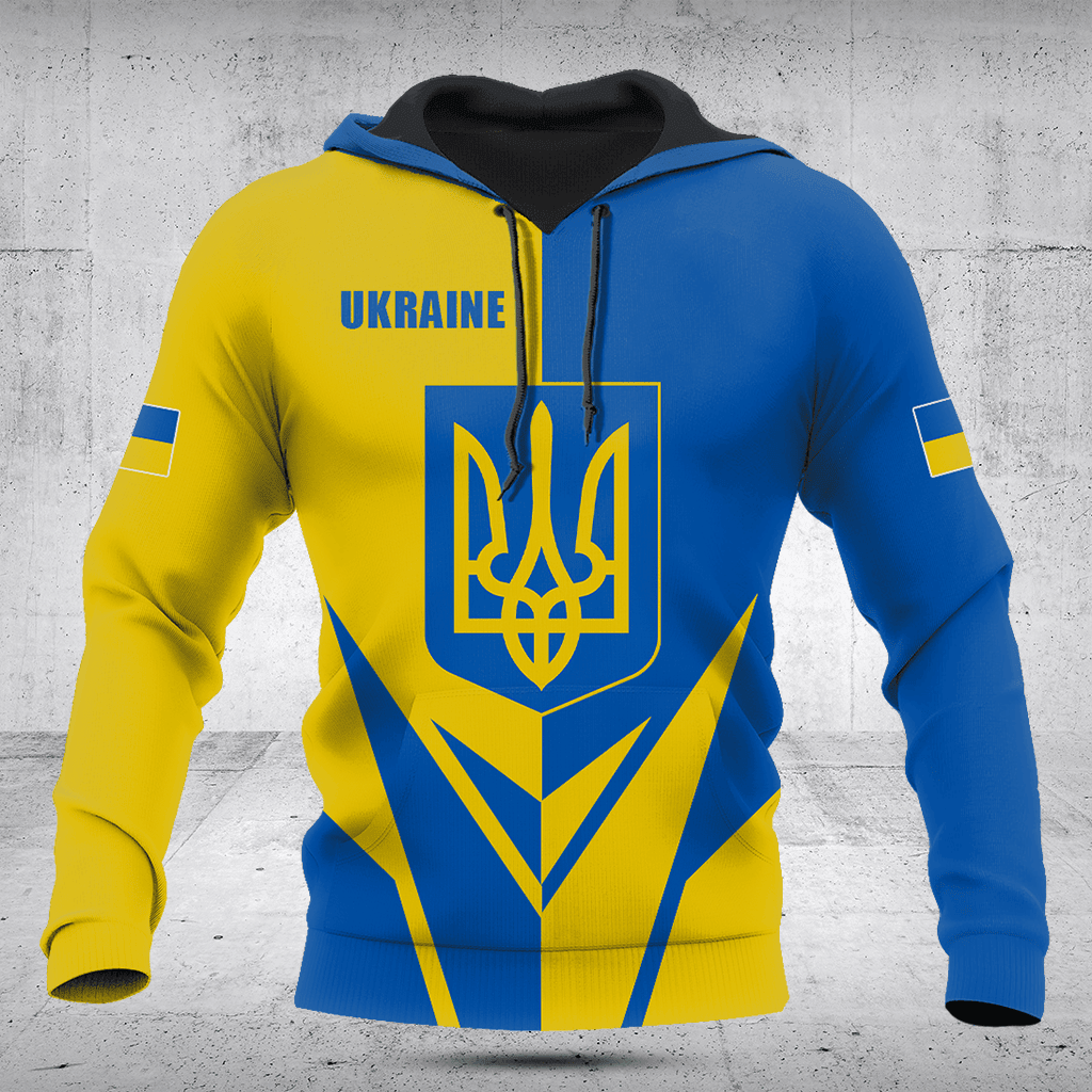 Ukraine Wappen Flagge Pfeil Shirts