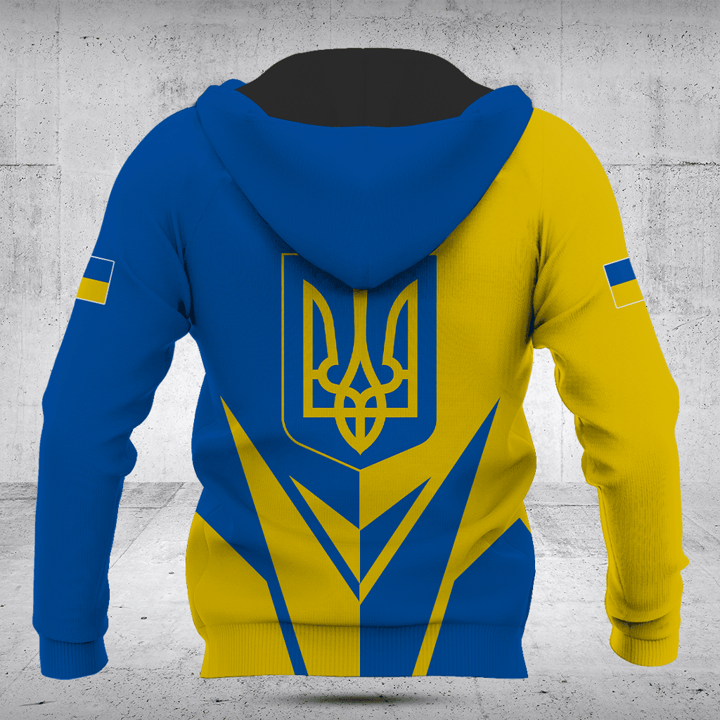 Ukraine Wappen Flagge Pfeil Shirts