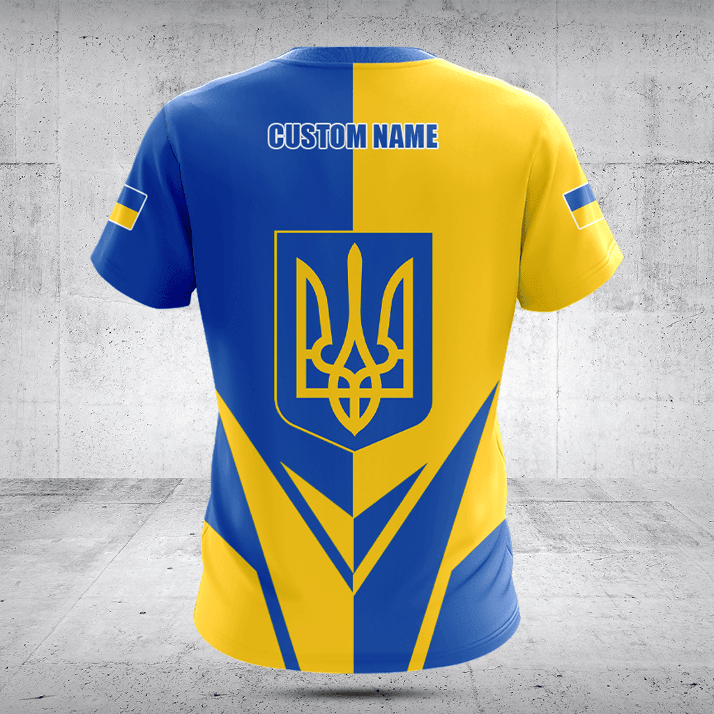 Ukraine Wappen Flagge Pfeil Shirts