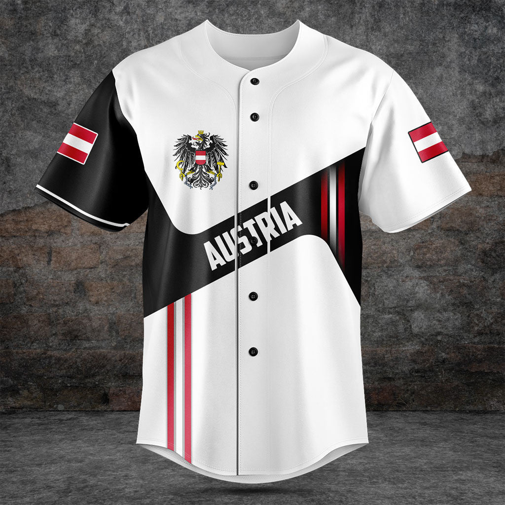 Customize Austria Flag Black And White Shirts