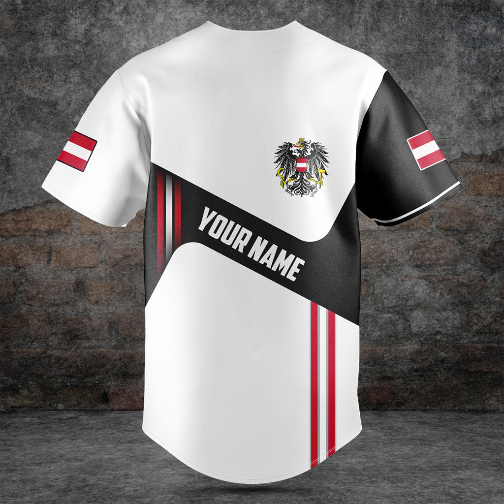 Customize Austria Flag Black And White Shirts